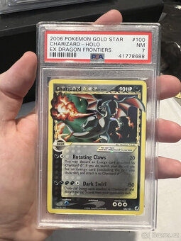 Pokemon Charizard Gold Star Holo vzácná Dragon Frontiers 100 - 3