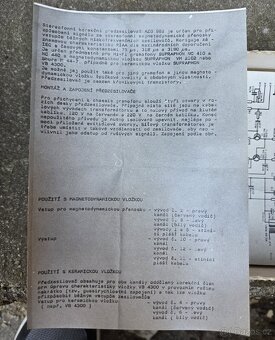 Korekční předzesilovač - Supraphon - 3