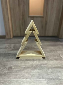 Prodám dřevěné vánoční dekorace - přírodní. - 3