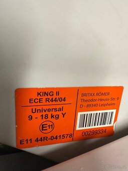 Autosedačka Britax Römer King ll - 3