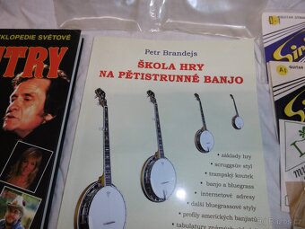 banjo country knihy a struny - 3