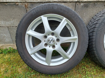 4x alu 6,5x16' 5x114,3 + šrouby a zimní pneu 205/55 R16 - 3