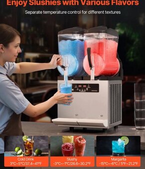 Nový nerozbalený stroj na ledovou tříšť VEVOR - 3