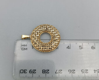Zlatý přívěsek kruh 2,45g, 14 kt, 585/1000 - 3