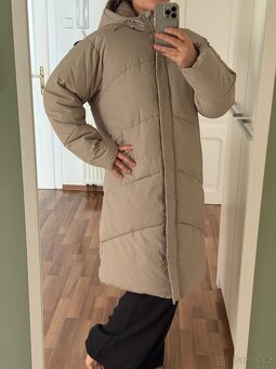 Hřejivá teplá delší bunda - kabát, nová Vel. XL - 3