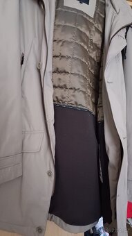 Pánská podzimní khaki bunda s kapucou, postava 175 cm - 3