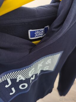 Dětská mikina s kapucí Jack Jones modrá - 3