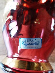 Kobaltová váza 21,5 cm růžová - 3