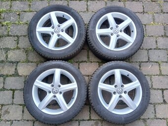 ALU kola,sada,originál VW,ASPEN,205/55 R16,5x112,9,5/8mm - 3