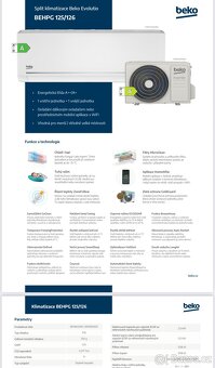 Prodám novou klimatizaci BEKO - 3