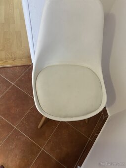 Zidle bílá Jysk - 3