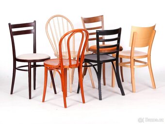 Jídelní židle TON, každá jíná 6 ks, nikdy nepoužité. - 3