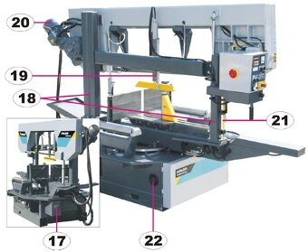 PEGAS 440x600 SHI-LR HORIZONTAL - ČESKÁ PÁSOVÁ PILA NA KOV - 3