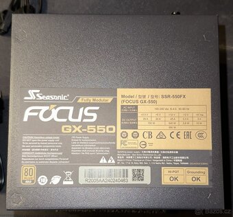 pc zdroj Seasonic Focus GX-550W - zamluveno - 3