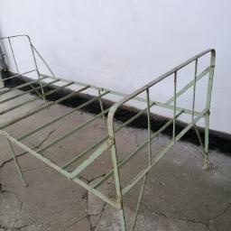 Starožitná, kovová, skládací postel - 3