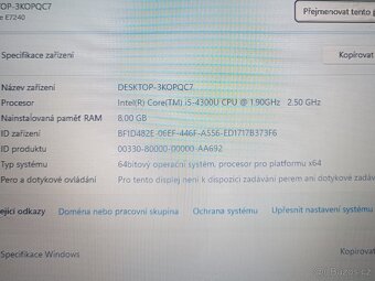 Notebook Dell Latitude E7240 8GB RAM, 256 GB, i5-4300U - 3