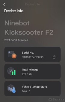 Elektrokoloběžka Ninebot Segway F2E, nájezd pouze 227km - 3