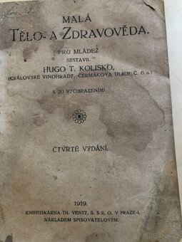 Stará učebnice zdravovědy, retro - 3