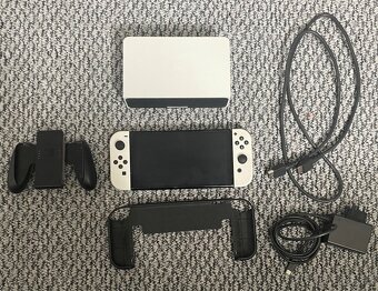 Nintendo switch white+kryt - 3