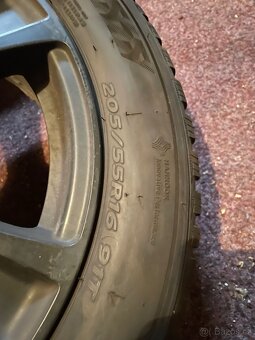 Alu kola vč. zimních pneu 205/55 R16 - 5-6 mm - 3