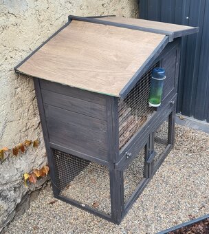 606 Dřevěný domek pro králíky, morčata, křečky - SLEVA 30% - 3