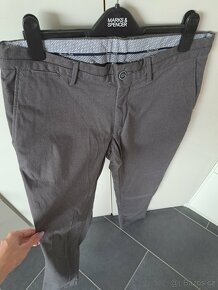 Pánské elegantní kalhoty Massimo Dutti vel. 42 slim fit - 3