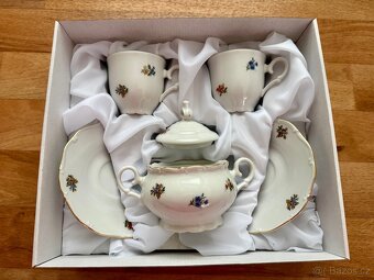 Nová porcelánová kávová souprava s cukřenkou - 3
