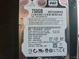 HDD 2.5 WD BLACK 750Gb - 3