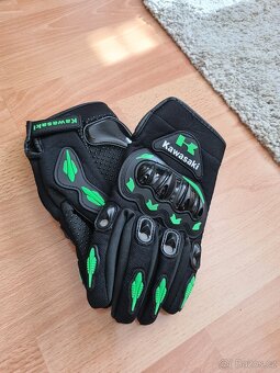 Kawasaki motorkářské rukavice - úplně nové - 3
