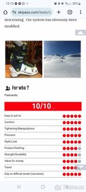 SCOTT Cosmos Powerlite skialpove boty MP295, 45, super stav - 3