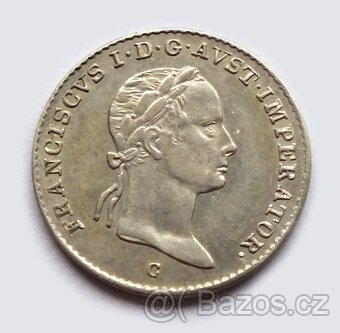 František II., 3 krejcar 1833 C, vzácnější mincovna Praha,Ag - 3
