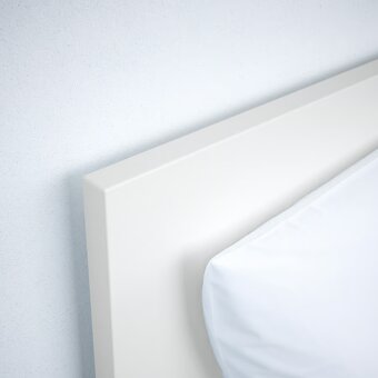 Postel MALM bílá, zn. IKEA, vč. roštu a matrace - 3