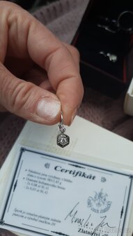 Náušnice/prsteny s brilianty/diamanty - 3
