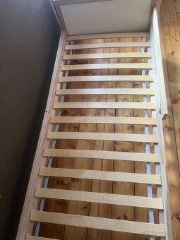 Detska postel 70x160cm s lamelovym rostem a matraci - 3