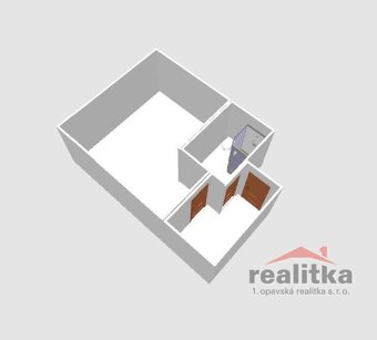 Pronájem bytu 30 m2, 1+kk, ul. Rooseveltova, Opava - 3