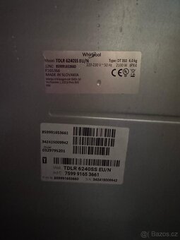 Pračka horem plněná 6kg - 3