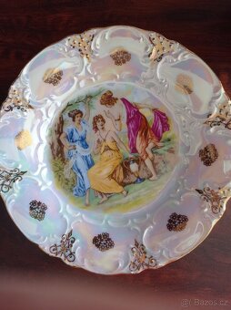 Cukřenka a talířek s motivem Tří grácií - 3