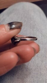 Starožitný stříbrný prsten 900/1000 - 3