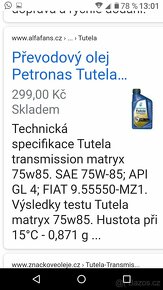 Převodový olej Petronas Tutela Matryx - 3