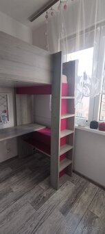 Dívčí patrová postel se skříní - 3