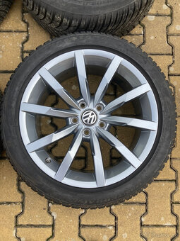 Alu disky 5x112 R18 VW Passat zimni pneu 235/45/18 - 3