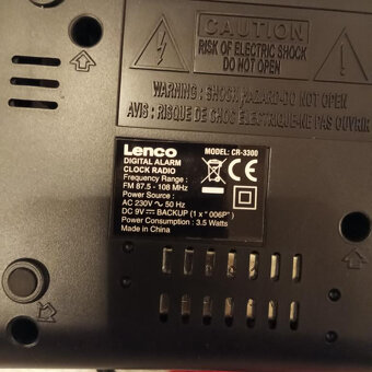 Radiobudík Lenco s digitálním časem - 3