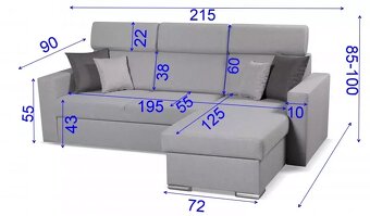 Rohovou sedací soupravu malých rozměrů - 3