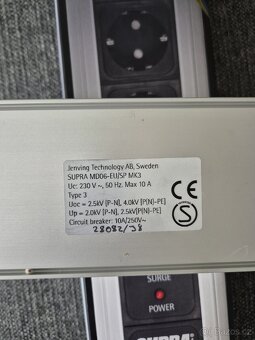 Napájecí lišta SUPRA MD06-EU/SP Mk3.1 - stříbrná - 3