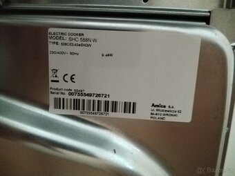 Sklokeramický sporák AMICA SHC 588N W - 3