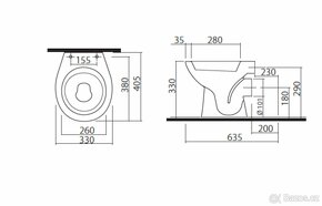 WC dětské - stojící Kolo Nova Pro zadní odpad - NOVÉ - 3