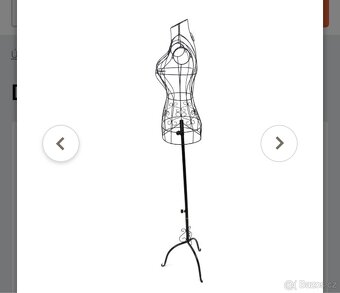 Dámské torzo, černé, kovové - 3