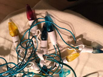 Staré vánoční svíčky Zlatokov,vánoční světýlka,osvětlení - 3