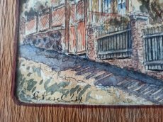 Starožitný obraz: Dům v kopci (1939), St. Veselý ´39 - 3