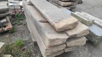 Staré kamenné schody, žulové schody, schod, 20 ks - 3